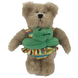 Boyds Bears Shelby T Sanditoes Plush Swimming Suit Frog Pool Float Stuffed Tags